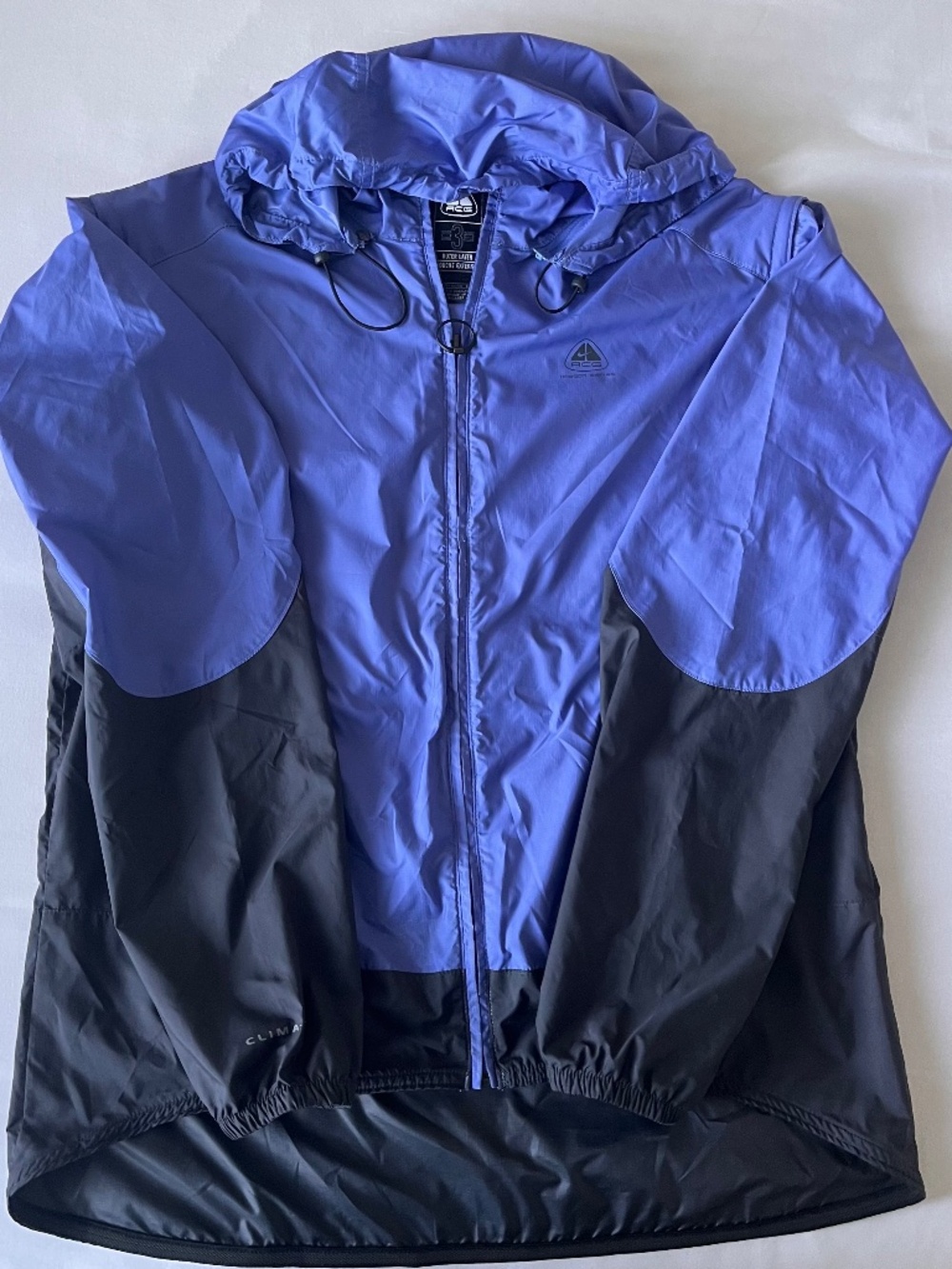 Vintage Nike ACG Clima-Fit Windbreaker Jacket Blue Black Y2K